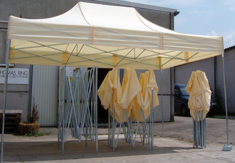 Marktzelt-Marktstand-Marktschirm-Pavillon-Zelt-Schirm 3x2 Meter weiss 
