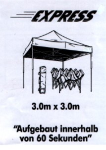 Express-Profi Pavillon von 2,0 x 2,0m bis 3,0 x 6,0  SOFORT lieferbar ! fr den gewerblichen Einsatz